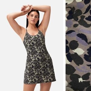 Outdoor Voices Green Tea Tree Floral The Exercise Dress Women's Size Large